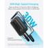 Anker Zolo Power Bank, 20,000mAh 30W Max Fast Portable Charger with Built-in USB-C and MFi Certified Lightning Cables, USB-C&A, Battery Pack for iPhone 16/15 Series, MacBook, Galaxy - Black
